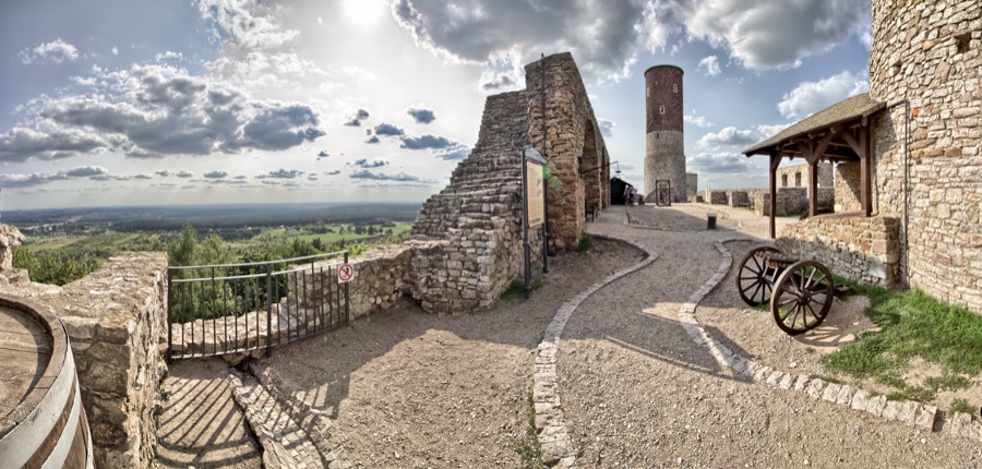 View from inside the Royal Castle in Chęciny